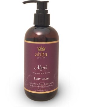 Myrrh Body Wash W/ Pump 8oz - Abba Oils Ltd